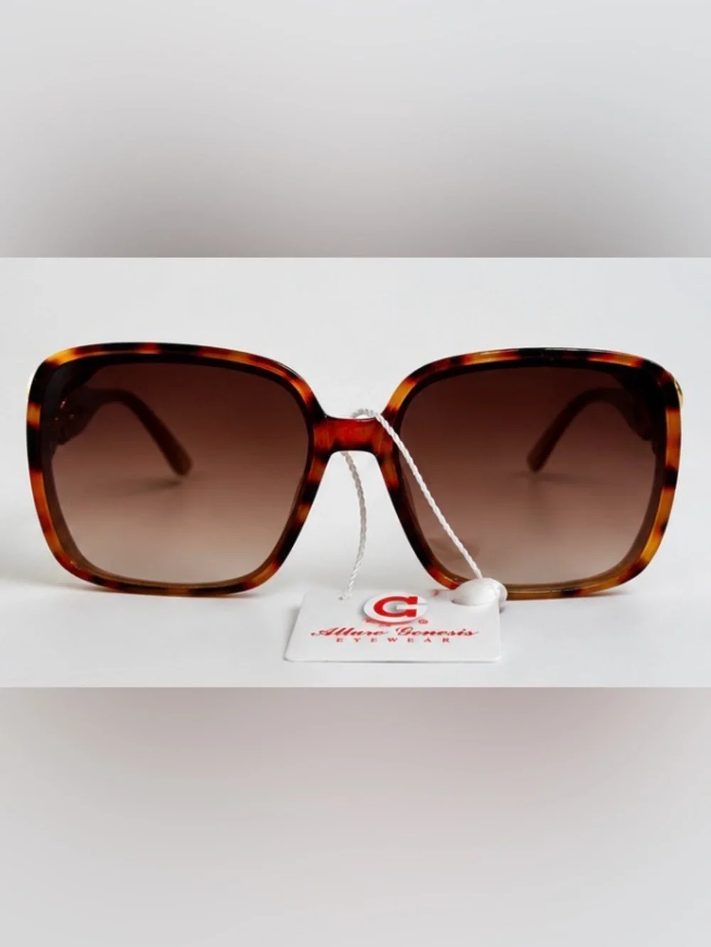 Oversized Sunglasses — Different ColorsBrown Gradient Lenses